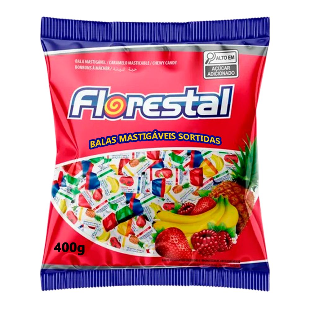 Bala Mastigavel Sortida 400g Florestal-1- Bala Mastigavel Sortida 400g Florestal-1-